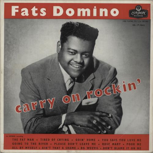 Fats Domino Carry On Rockin' - VG vinyl LP album (LP record) South African FTDLPCA684509