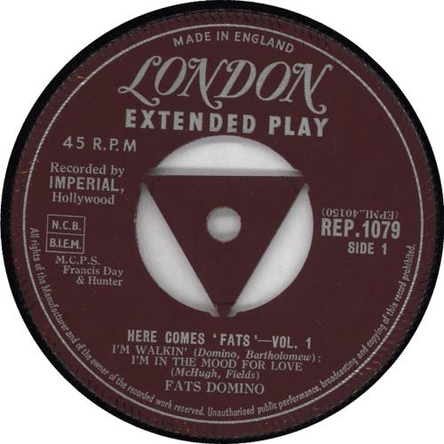 Fats Domino Here Comes 'Fats' Vol.1 EP - 1st 7" vinyl single (7 inch record / 45) UK FTD07HE766405