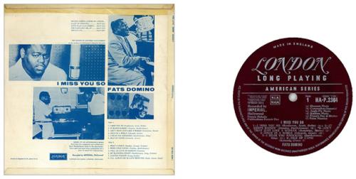 Fats Domino I Miss You So vinyl LP album (LP record) UK FTDLPIM456240
