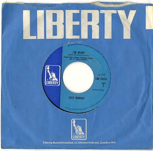 Fats Domino I'm Ready 7" vinyl single (7 inch record / 45) UK FTD07IM620774