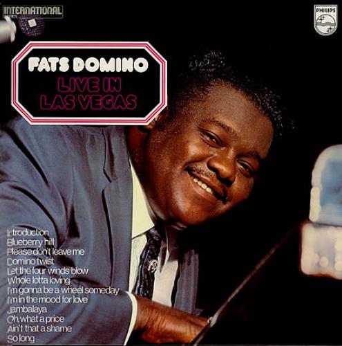 Fats Domino Live In Las Vegas vinyl LP album (LP record) UK FTDLPLI362915
