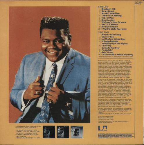 Fats Domino Singles Album vinyl LP album (LP record) UK FTDLPSI421144