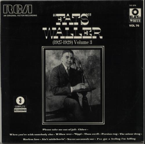 Fats Waller 1926-1929 Volumes 1 - 4 4-LP vinyl album record set French FTW4LVO648768