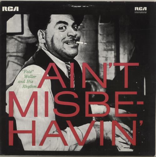 Fats Waller Ain't Misbehavin' vinyl LP album (LP record) UK FTWLPAI433994