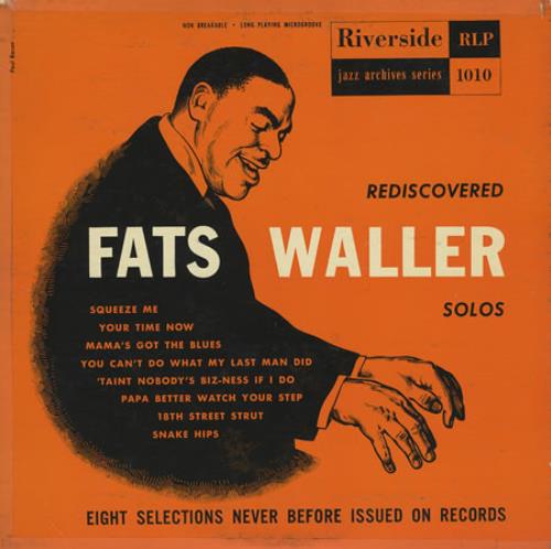 Fats Waller Rediscovered Fats Waller Solos 10" vinyl single (10 inch record) US FTW10RE361445