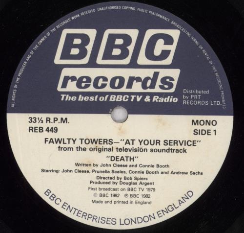 Fawlty Towers At Your Service - EX vinyl LP album (LP record) UK FTYLPAT845558