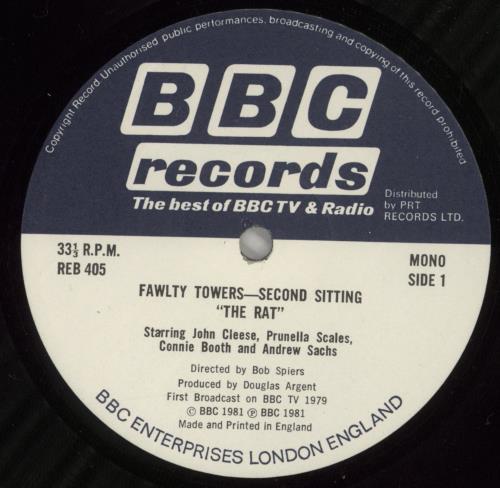 Fawlty Towers Second Sitting vinyl LP album (LP record) UK FTYLPSE251076