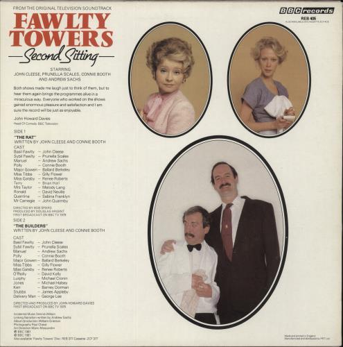 Fawlty Towers Second Sitting vinyl LP album (LP record) UK FTYLPSE251076