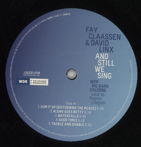 Fay Claassen And Still We Sing - 180gm Vinyl vinyl LP album (LP record) German 9K4LPAN869511