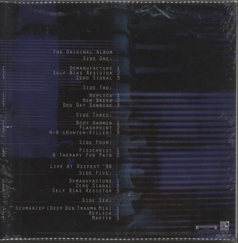 Fear Factory Demanufacture - Marbled Blue Vinyl - Sealed 3-LP vinyl record set (Triple LP Album) US FFY3LDE880332