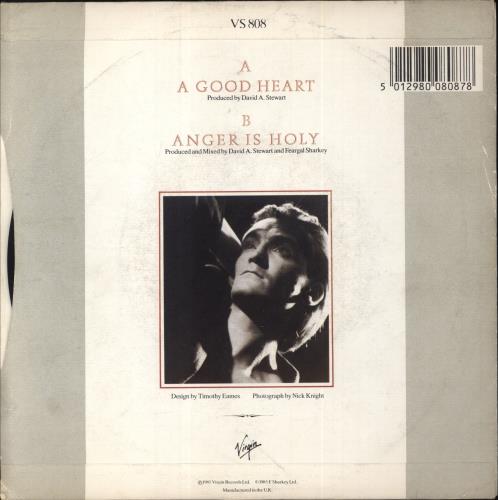Feargal Sharkey A Good Heart 7" vinyl single (7 inch record / 45) UK FEA07AG358093