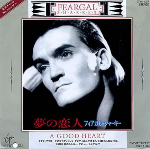 Feargal Sharkey A Good Heart 7" vinyl single (7 inch record / 45) Japanese FEA07AG40351
