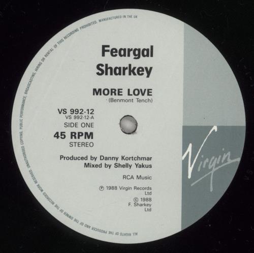 Feargal Sharkey More Love 12" vinyl single (12 inch record / Maxi-single) UK FEA12MO116335