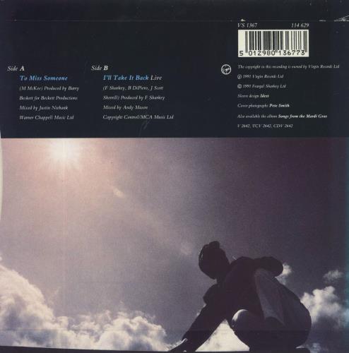 Feargal Sharkey To Miss Someone 7" vinyl single (7 inch record / 45) UK FEA07TO808234