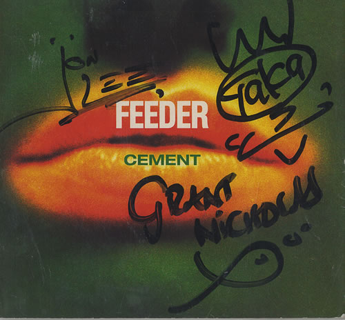 Feeder Cement - Fully Autographed CD single (CD5 / 5") UK FEEC5CE442390