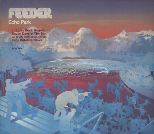 Feeder Echo Park - Fully Autographed CD album (CDLP) UK FEECDEC211516
