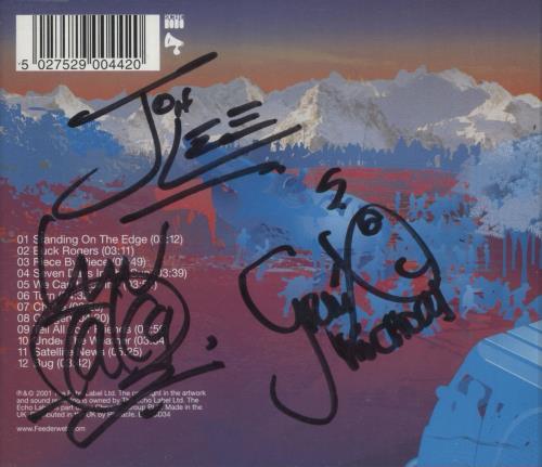 Feeder Echo Park - Fully Autographed CD album (CDLP) UK FEECDEC211516