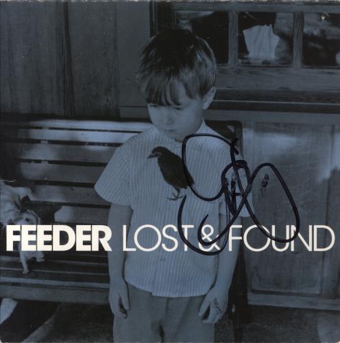 Feeder Lost And Found - Parts 1 & 2 - Autographed 7" vinyl single (7 inch record / 45) UK FEE07LO833068