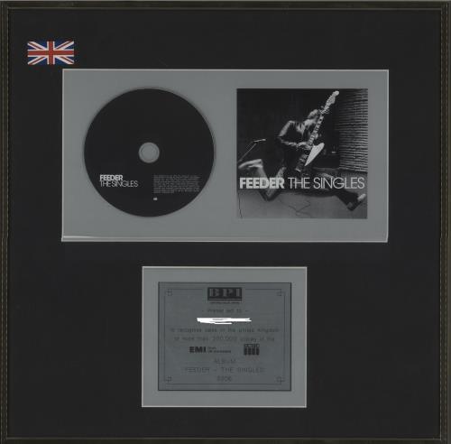 Feeder The Singles award disc UK FEEAWTH663171