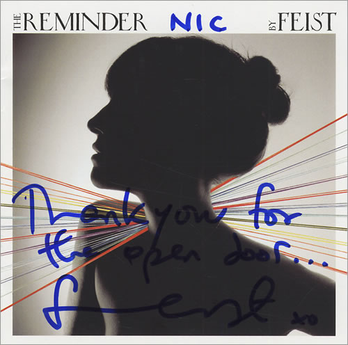 Feist The Reminder - Autographed CD album (CDLP) US FETCDTH429777