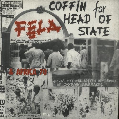Fela Kuti Coffin For Head Of State vinyl LP album (LP record) UK KUTLPCO868260