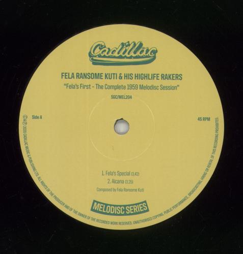 Fela Kuti Fela's First - The Complete 1959 Melodisc Session - RSD20 10" vinyl single (10 inch record) UK KUT10FE871116