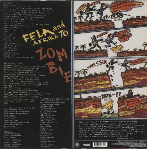 Fela Kuti Zombie vinyl LP album (LP record) UK KUTLPZO878112