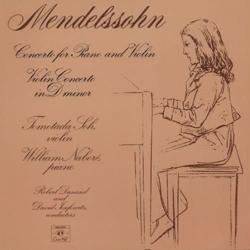 Felix Mendelssohn Mendelssohn: Concerto For Piano And Violin vinyl LP album (LP record) French M2BLPME759077
