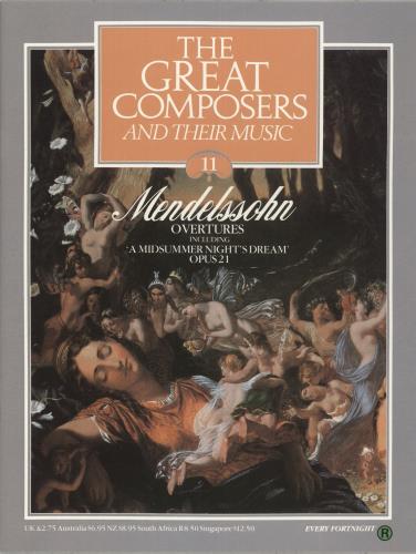 Felix Mendelssohn Overtures including Midsummer Night's Dream, Opus 21 + Magazine vinyl LP album (LP record) UK M2BLPOV875132