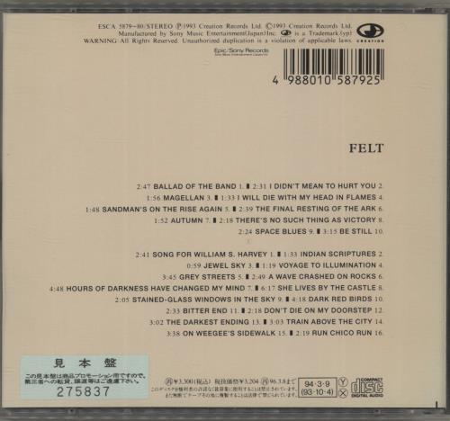 Felt Absolute Classic Masterpieces Volume II - No Obi 2 CD album set (Double CD) Japanese FLT2CAB872654