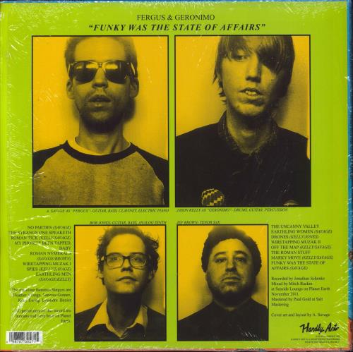 Fergus & Geronimo Funky Was The State Of Affairs vinyl LP album (LP record) US 6YSLPFU829703