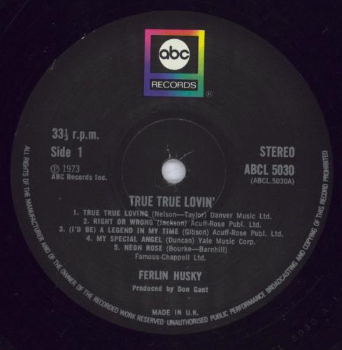 Ferlin Husky True True Lovin' vinyl LP album (LP record) UK FHRLPTR832292