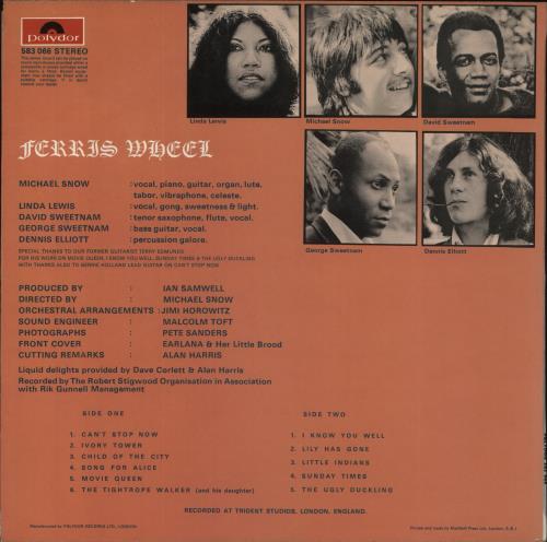 Ferris Wheel Ferris Wheel - EX vinyl LP album (LP record) UK FW-LPFE263852