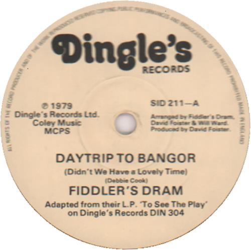 Fiddler's Dram Daytrip To Bangor 7" vinyl single (7 inch record / 45) UK FDR07DA324856