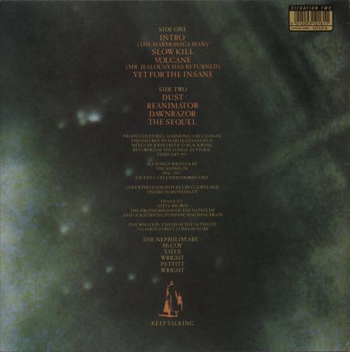 Fields Of The Nephilim Dawnrazor - EX vinyl LP album (LP record) UK FIELPDA872142