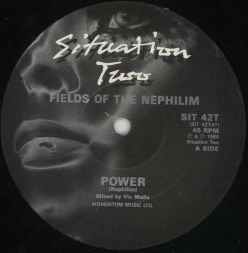 Fields Of The Nephilim Power 12" vinyl single (12 inch record / Maxi-single) UK FIE12PO41125