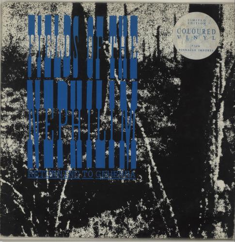 Fields Of The Nephilim Returning To Gehenna - Blue Vinyl - EX 12" vinyl single (12 inch record / Maxi-single) Italian FIE12RE678582