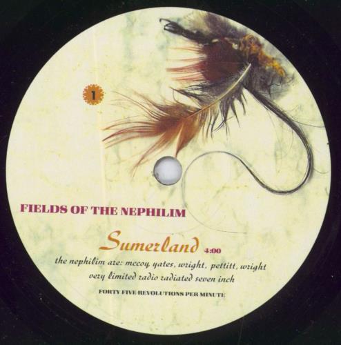 Fields Of The Nephilim Sumerland 7" vinyl single (7 inch record / 45) UK FIE07SU13566