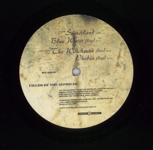 Fields Of The Nephilim Sumerland 12" vinyl single (12 inch record / Maxi-single) UK FIE12SU31490