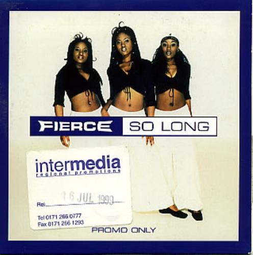 Fierce So Long CD single (CD5 / 5") UK IECC5SO292682