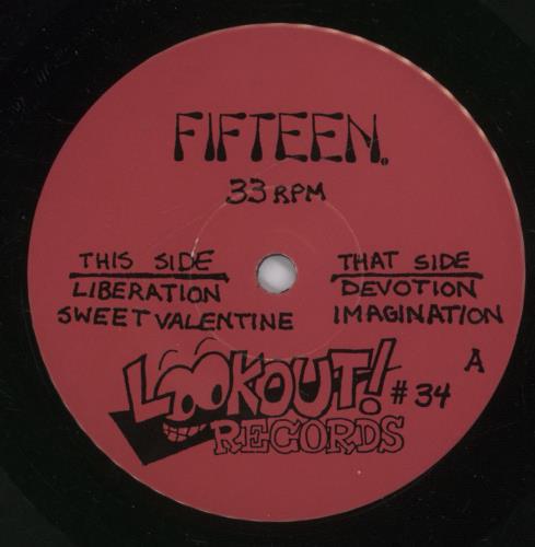 Fifteen Fifteen 7" vinyl single (7 inch record / 45) US -9H07FI893855
