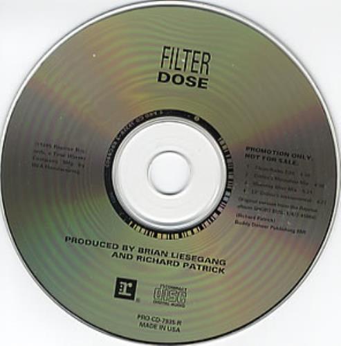 Filter Dose CD single (CD5 / 5") US FILC5DO352664