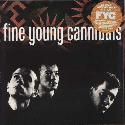 Fine Young Cannibals Fine Young Cannibals - Red Vinyl - Hype-sticker vinyl LP album (LP record) UK FYCLPFI871601