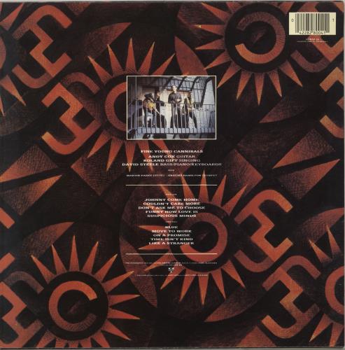 Fine Young Cannibals Fine Young Cannibals - Stickered sleeve vinyl LP album (LP record) UK FYCLPFI705010