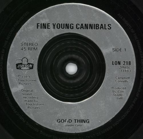 Fine Young Cannibals Good Thing 7" vinyl single (7 inch record / 45) UK FYC07GO289417