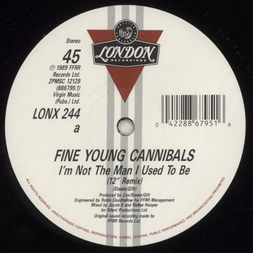 Fine Young Cannibals I'm Not The Man I Used To Be 12" vinyl single (12 inch record / Maxi-single) UK FYC12IM710246