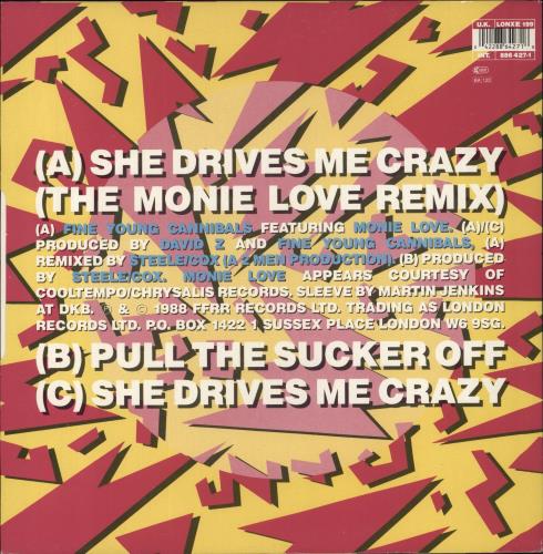 Fine Young Cannibals She Drives Me Crazy 12" vinyl single (12 inch record / Maxi-single) UK FYC12SH219259
