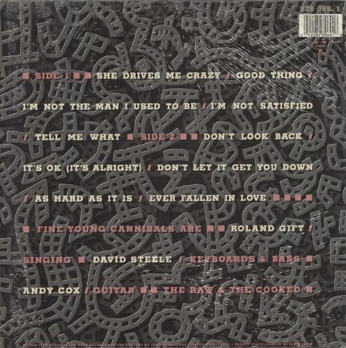 Fine Young Cannibals The Raw & The Cooked - shrink vinyl LP album (LP record) UK FYCLPTH875246