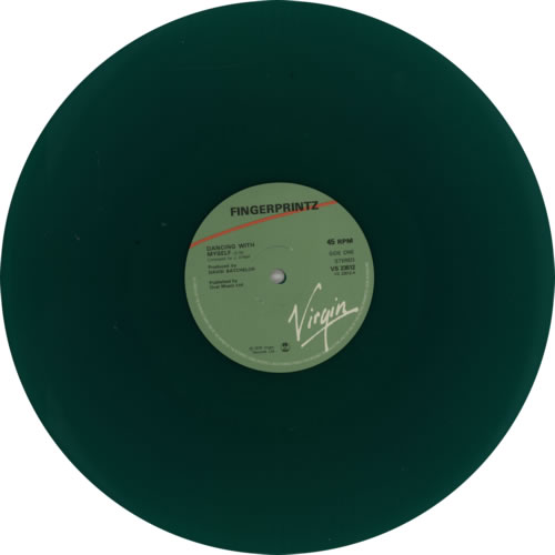 Fingerprintz Dancing With Myself - Green Vinyl 12" vinyl single (12 inch record / Maxi-single) UK FNG12DA608282
