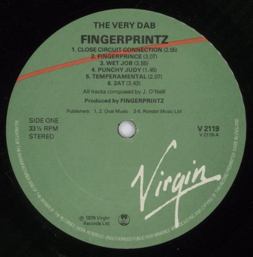 Fingerprintz The Very Dab vinyl LP album (LP record) UK FNGLPTH891528